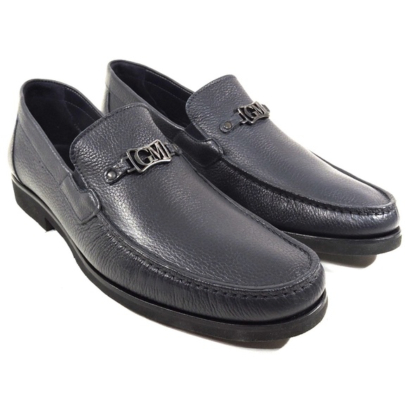 GOODMAN ?? MEN\'S NAVY BLUE SOFT LEATHER COMFORT LOAFERS main image 8